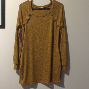 Mustard sweater dress/long sweater small